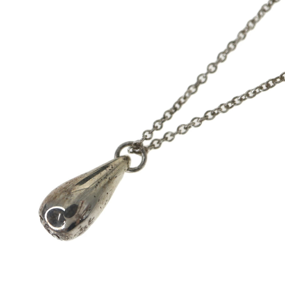 Tiffany Co Elsa Peretti Teardrop Necklace White Gold